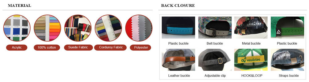6 Panles Baseball Mesh Hat Material