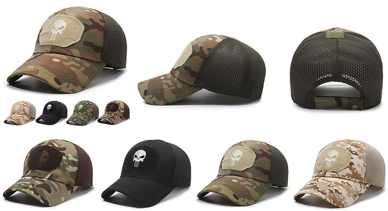 6 Panles Baseball Mesh Hat