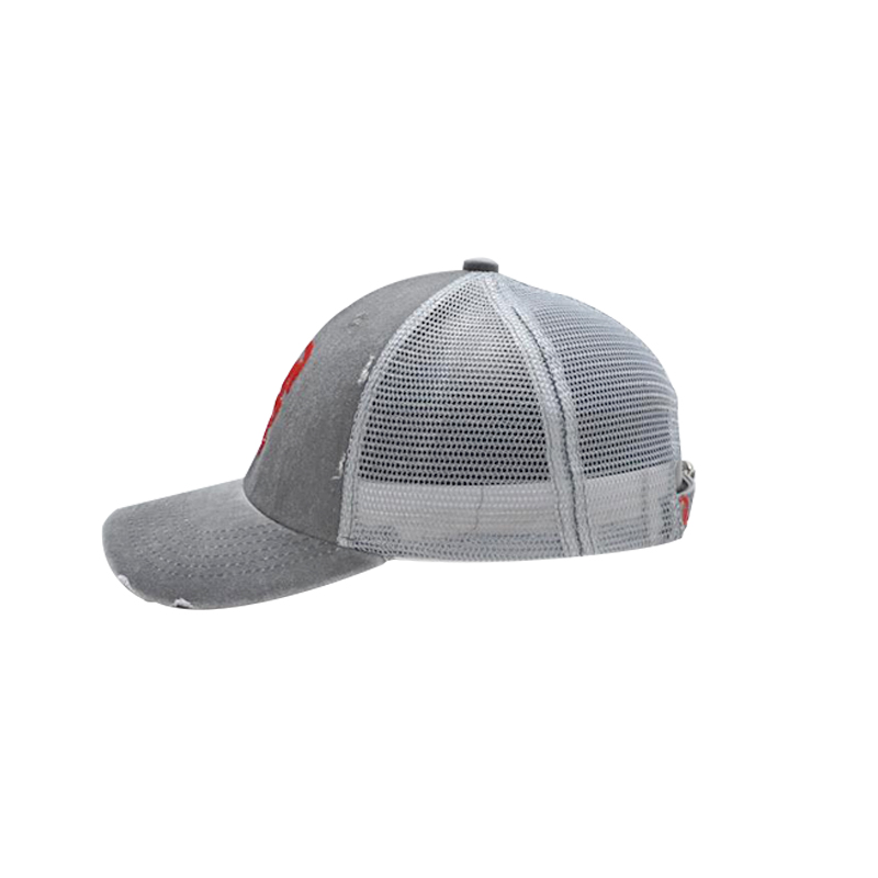 distressed trucker cap