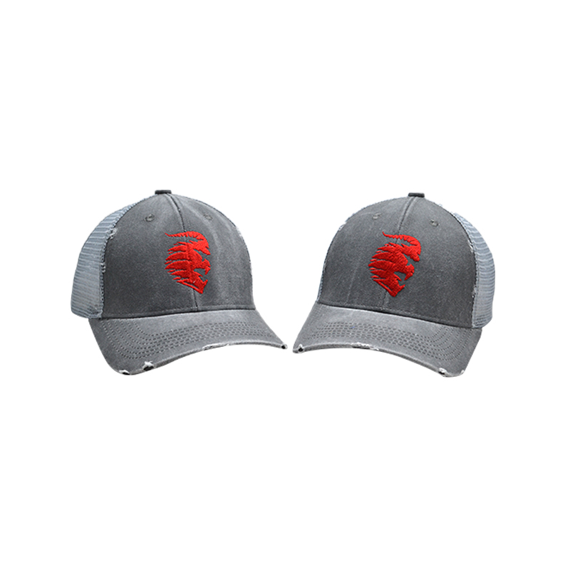distressed trucker cap